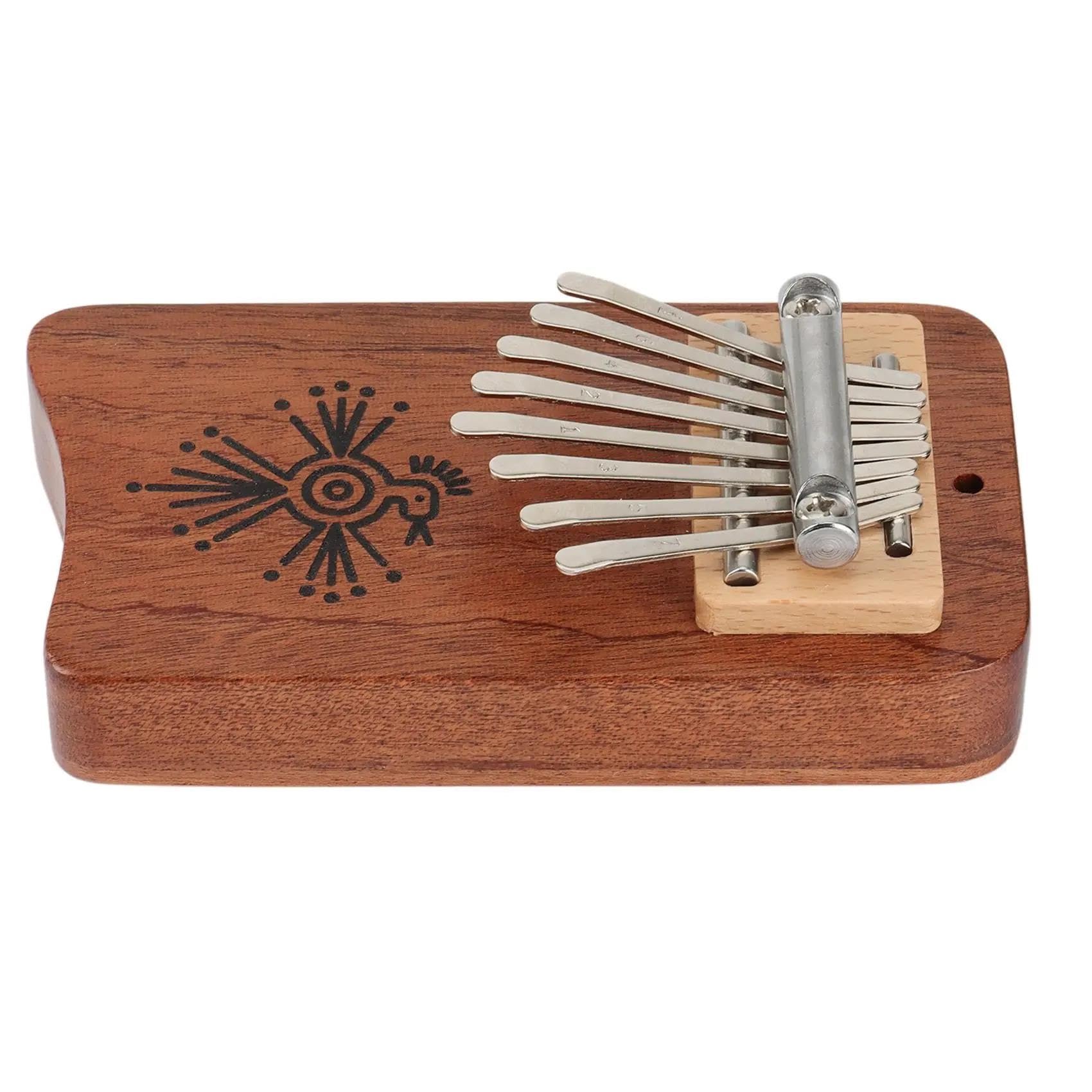 Dorosła Kalimba Kalimba 8 Klawiszowy Wykwintny Fortepian Kciukowy Akcesorium Do Instrumentu Muzycznego