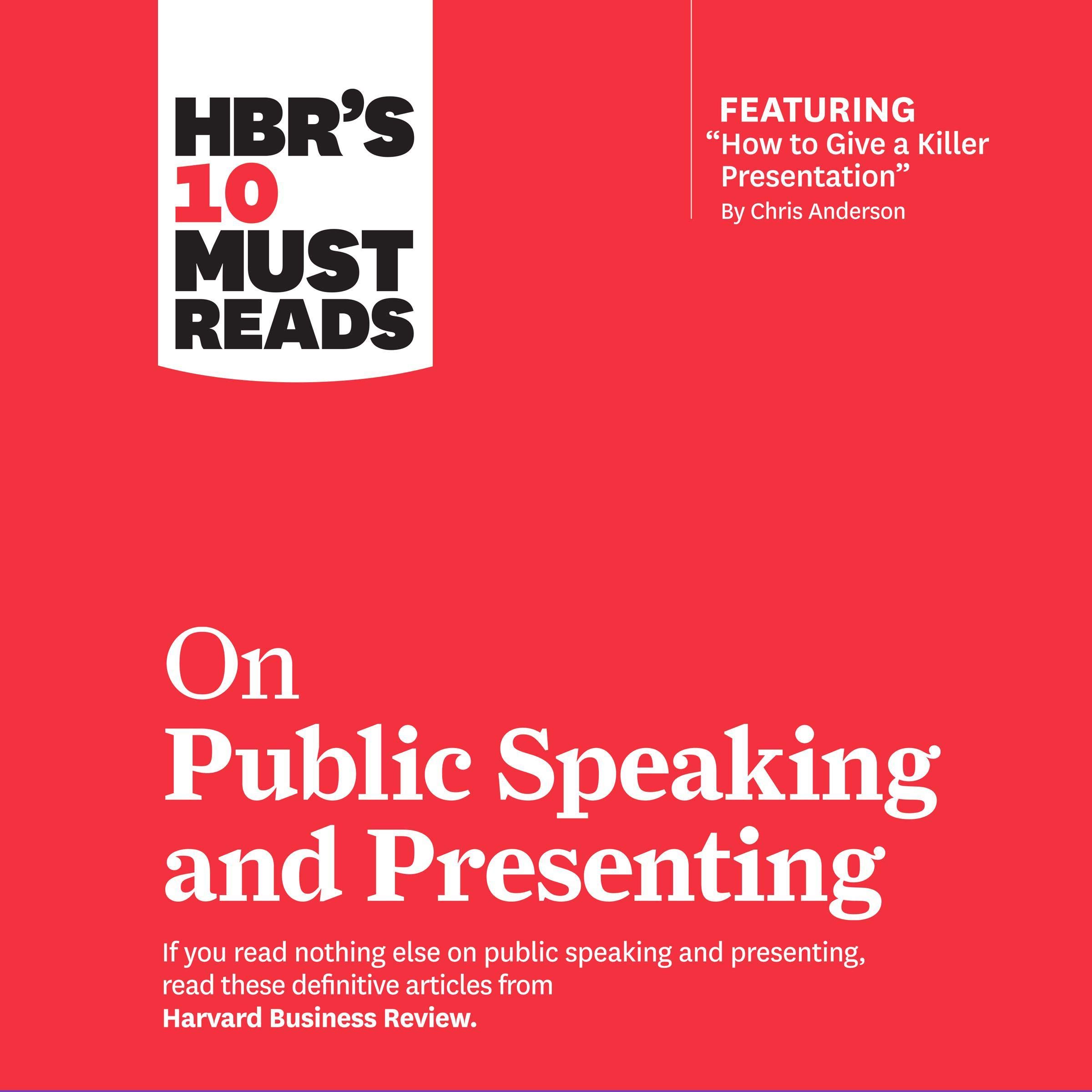 Cover art for HBR's 10 Must Reads on Public Speaking and Presenting