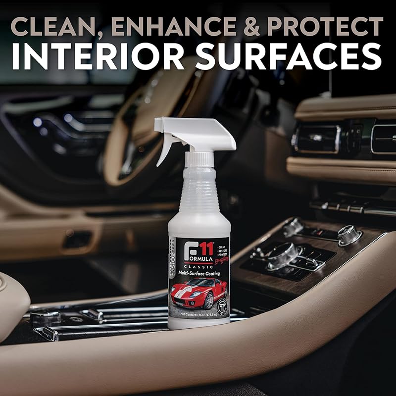 TopCoat F11 Car Polish & Sealer for Cars, Motorcycles, RVs and More – Water-Based Alternative to Ceramic Car Wax - 8 oz F11 Top Coat Spray Bottle