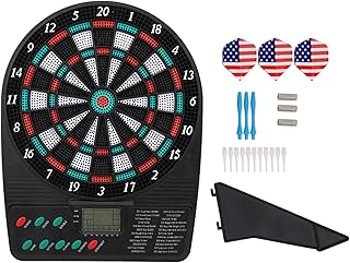 Elektronisches Dartboard mit LCD-Bildschirm, Dartscheibe mit automatischer Wertung, Soft Dart Board Set, für das Üben des elektronischen Dart, Familienfreizeitunterhaltung, stabile Leistung