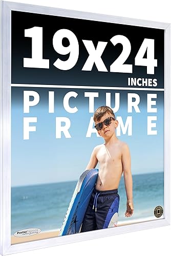 Vista 199 de Marco de fotos de madera de peltre plateado de 8 x 16 pulgadas con plexiglás acrílico UV, respaldo de tablero de espuma y accesorios incluidos