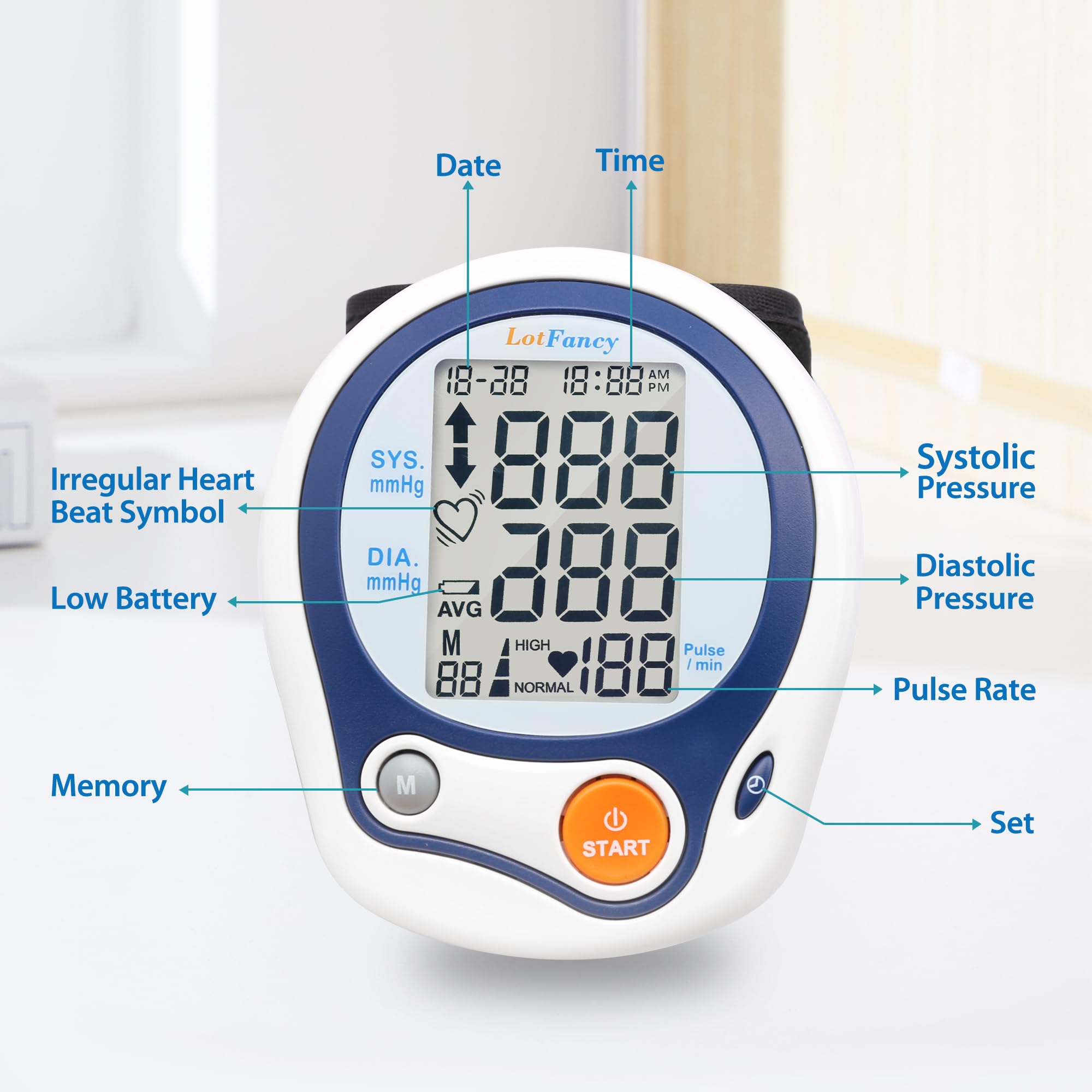 Kids Wrist Blood Pressure Monitor - Accurate Readings -5 Kids Wrist Blood Pressure Monitor - Accurate Readings -5