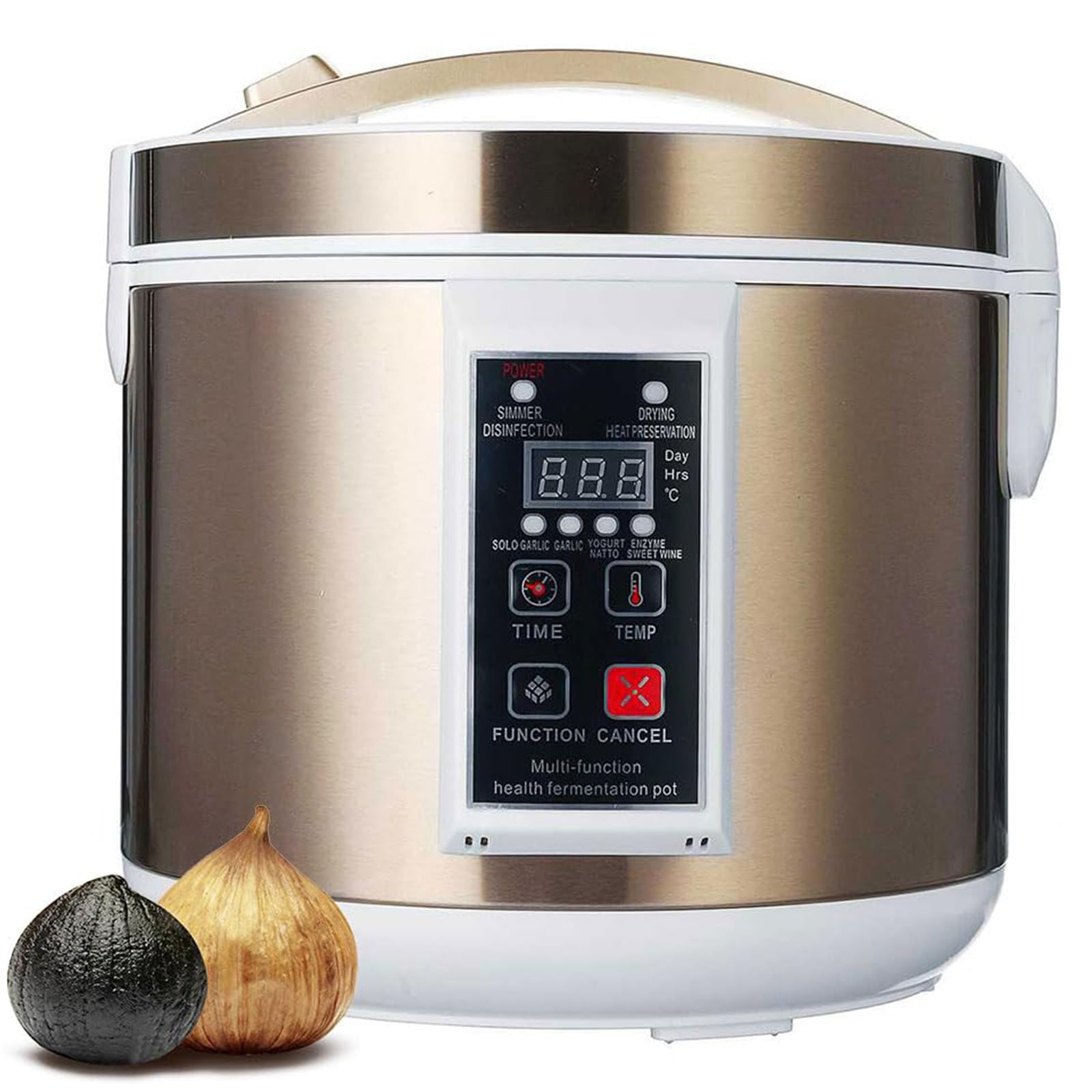 Fermentador de ajo, fermentador eléctrico inteligente de 6 L/7,5 L con función de secado, estante de acero inoxidable, cocina inteligente para cocina doméstica, 7-12 días