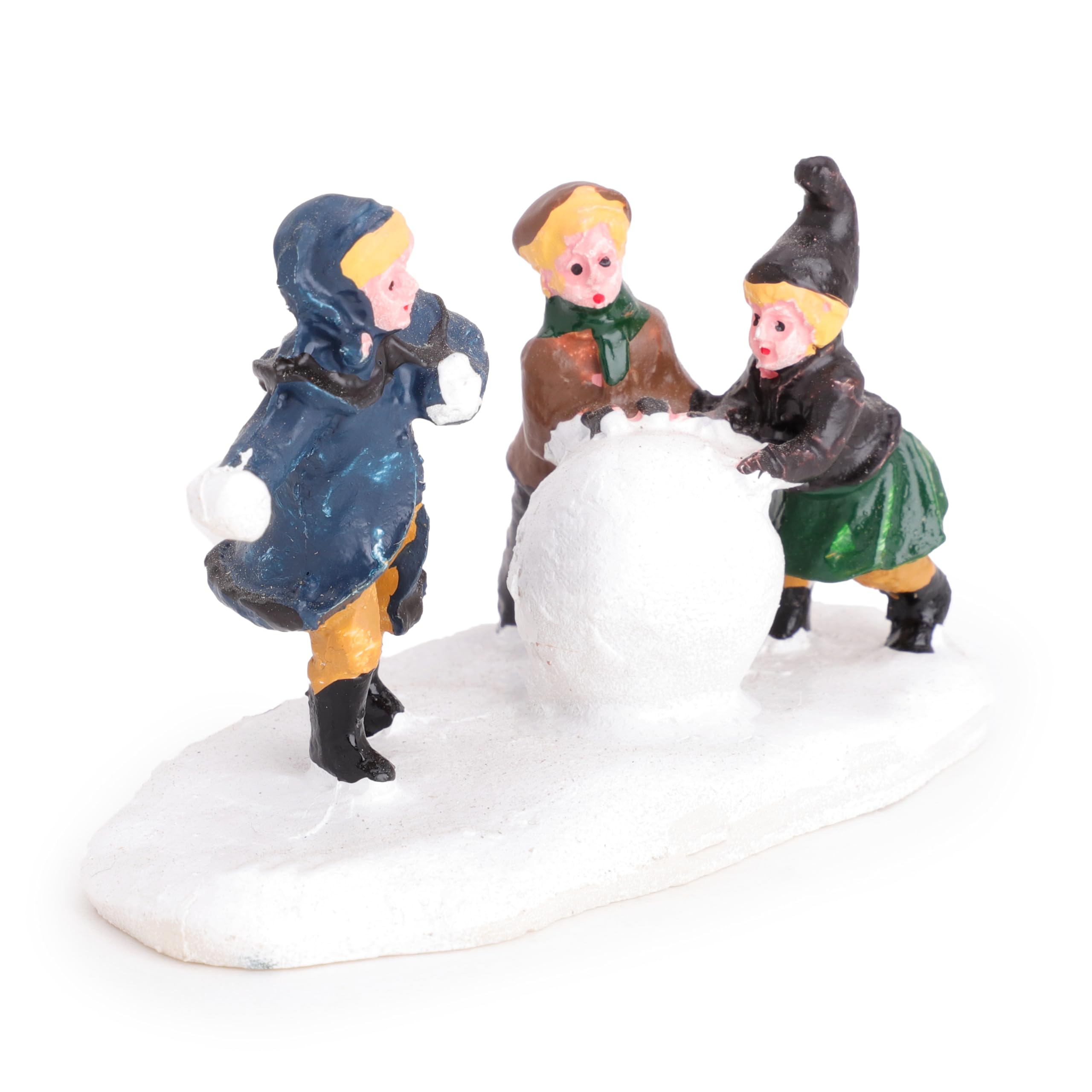 Toyland® Mini Resin Christmas Collectible Ornament - Village Scene Accessory - Christmas Figures (Snowball Builder 3" x 1.8") - Image 3