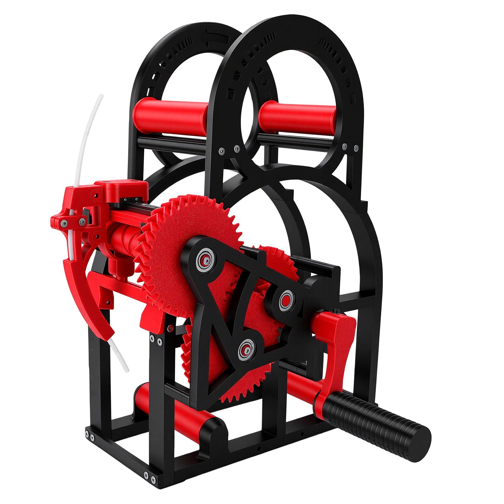 Fafeicy Enrollador de Carrete de Filamento 3D, Rebobinador de Filamento PETG CF para Carretes de 20 Cm, Manivela y Taladro, Tensión Ajustable, para Transferencia de Hilo de Alambre de