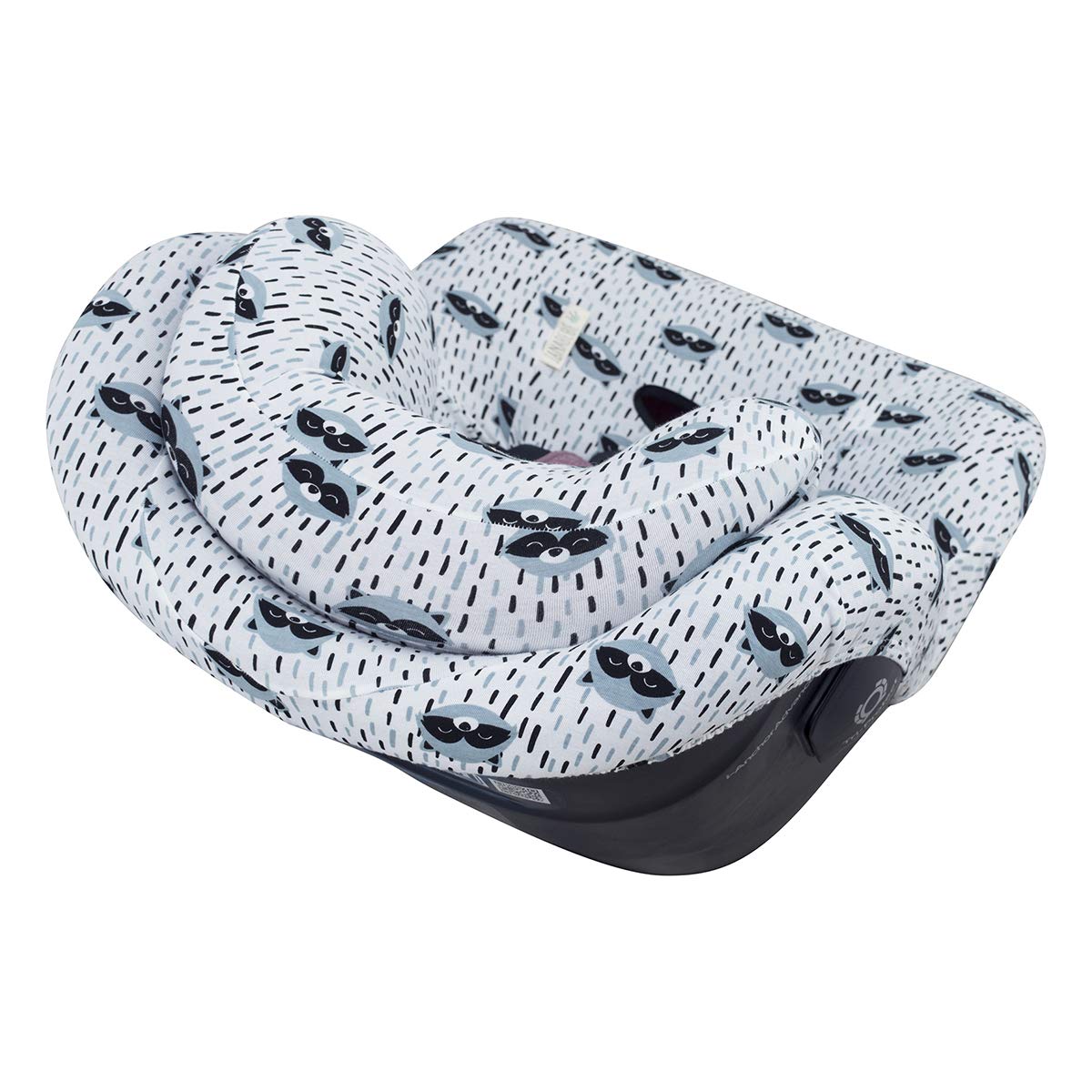 JYOKO Kids Funda de algodón para Silla de Coche Compatible con Joie I-Anchor Advance (Raccoon)