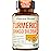 Ginkgo Biloba and Turmeric Curcumin Supplement w/Black Pepper & Organic Tumeric - Natural Turmeric Supplement for Focus, Memory, Joint & Brain Health - Vegan Ginko Biloba Capsules w/Curcuma - 2 Pack