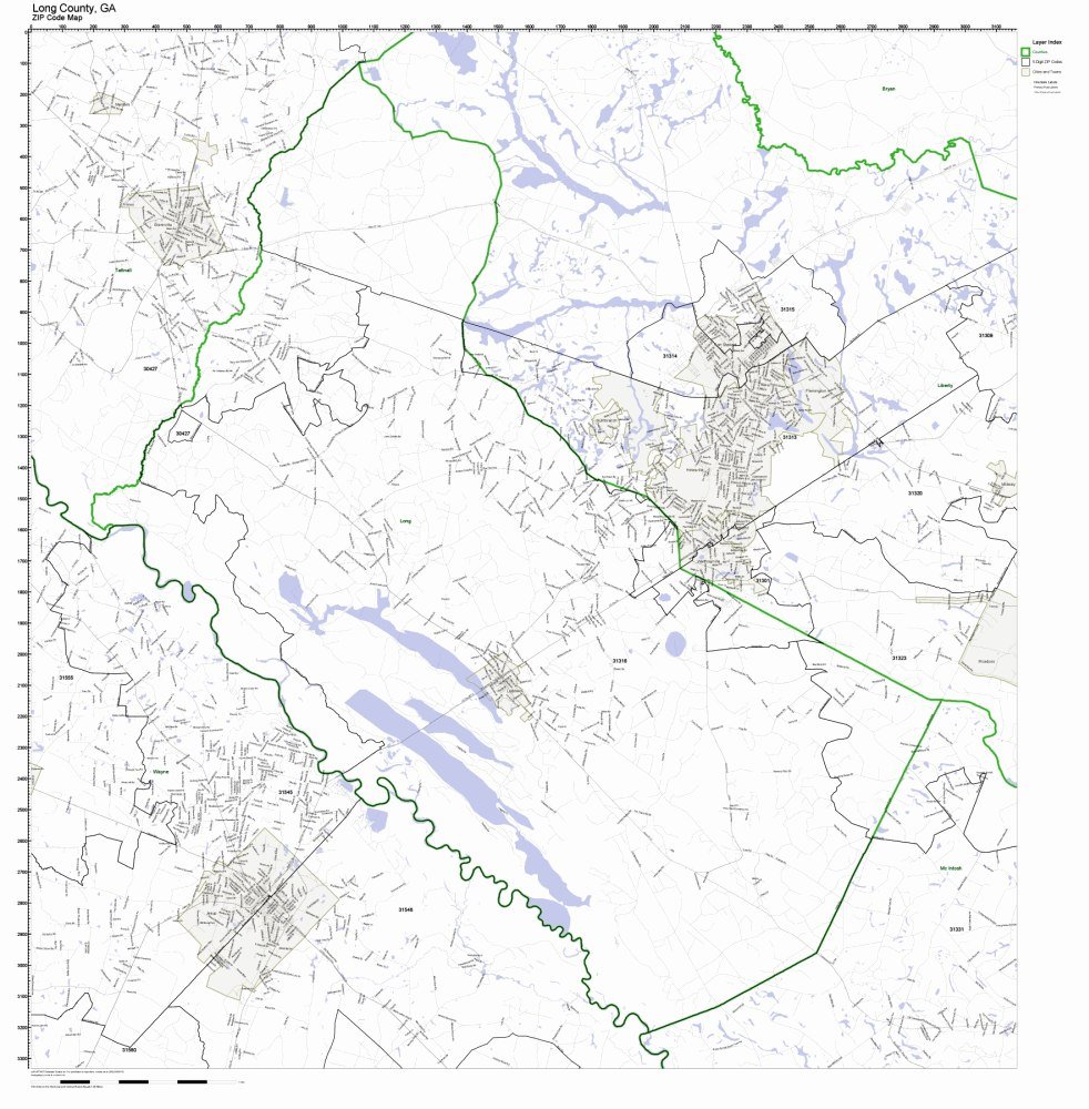 Zip Codes By County Ga