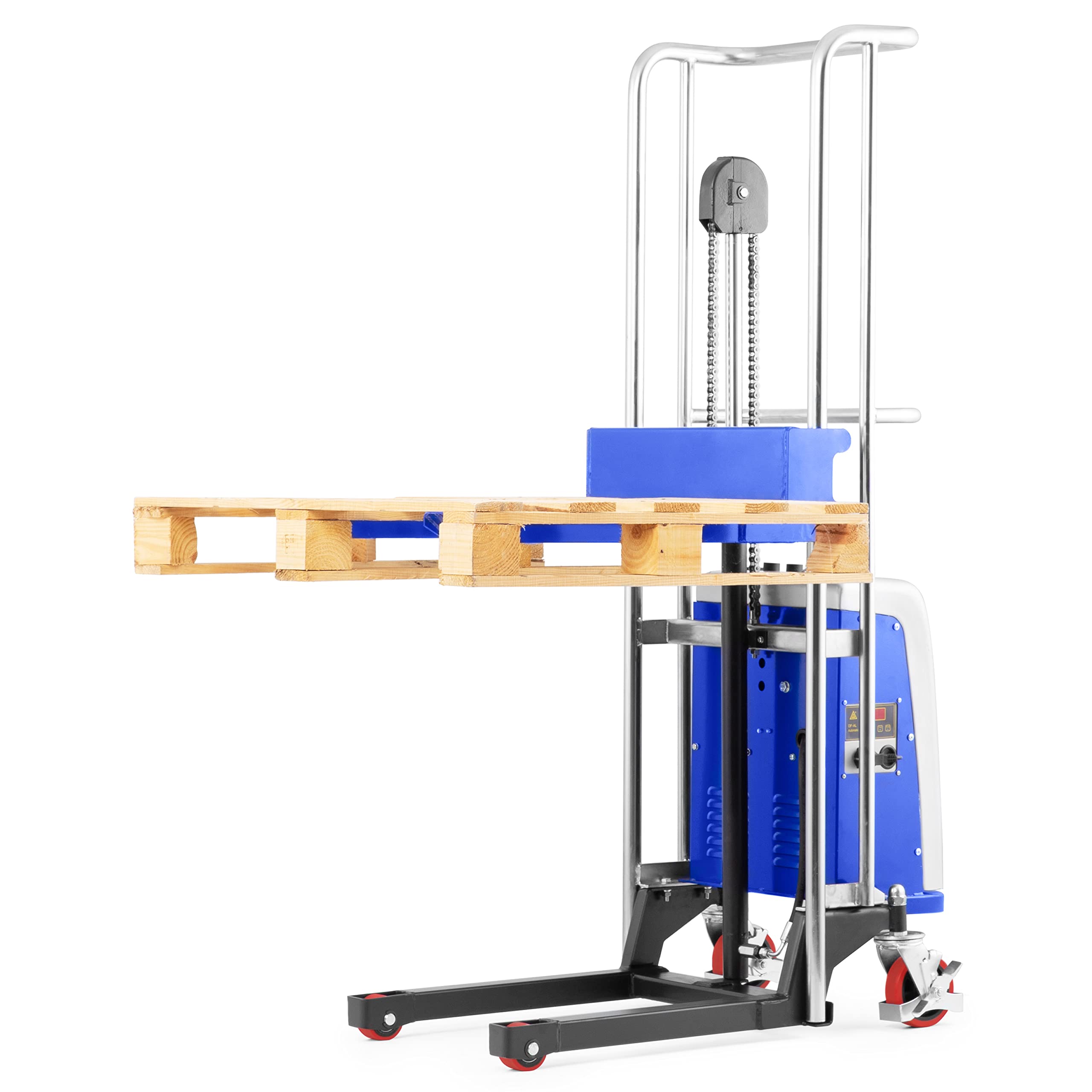 Pallit Elektro Mini Plattformstapler GO-E | 1500 mm Hubhöhe | 400 kg Tragkraft | Hochhubwagen mit abnehmbarer Plattform