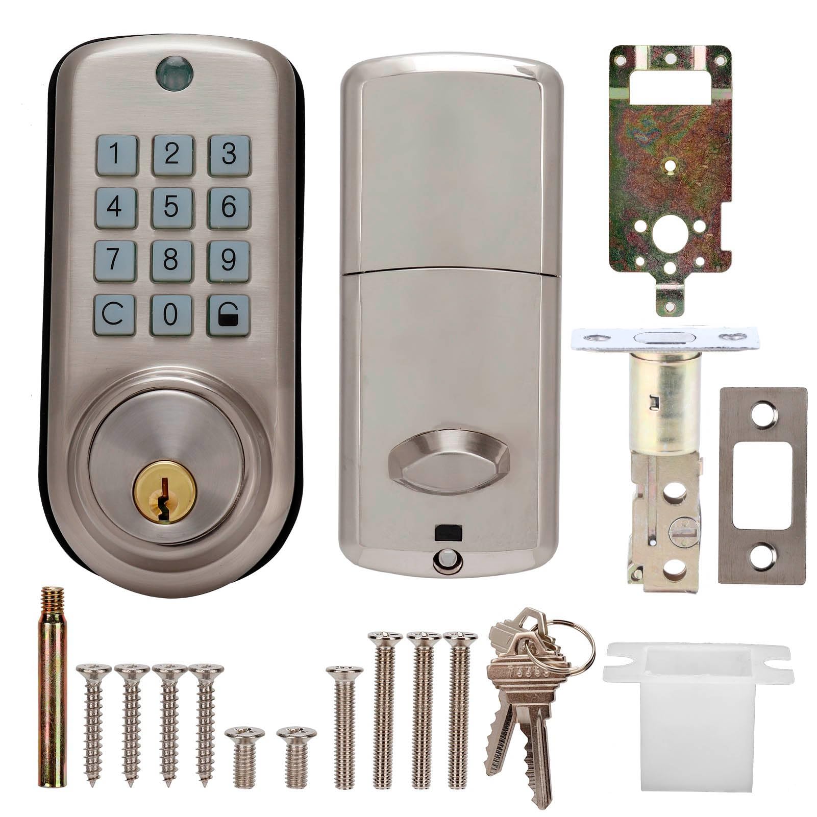 Serrure de porte intelligente clavier étanche extérieur pour sécurité maison et bureau