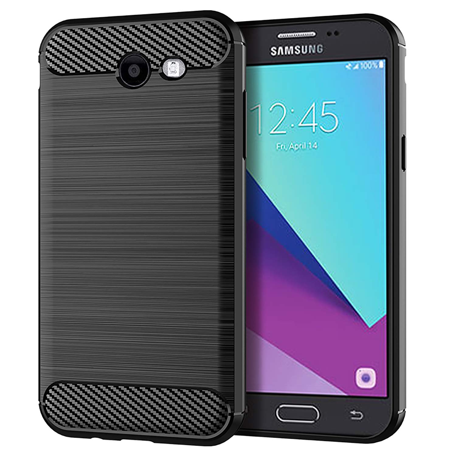 Samsung Galaxy J3 Emerge case,Soft Feeling Full Protective Anti-Scratch&Fingerprint + Scratch Resistant Fit Mobile Phone Case Cover for Samsung Galaxy J3 Emerge