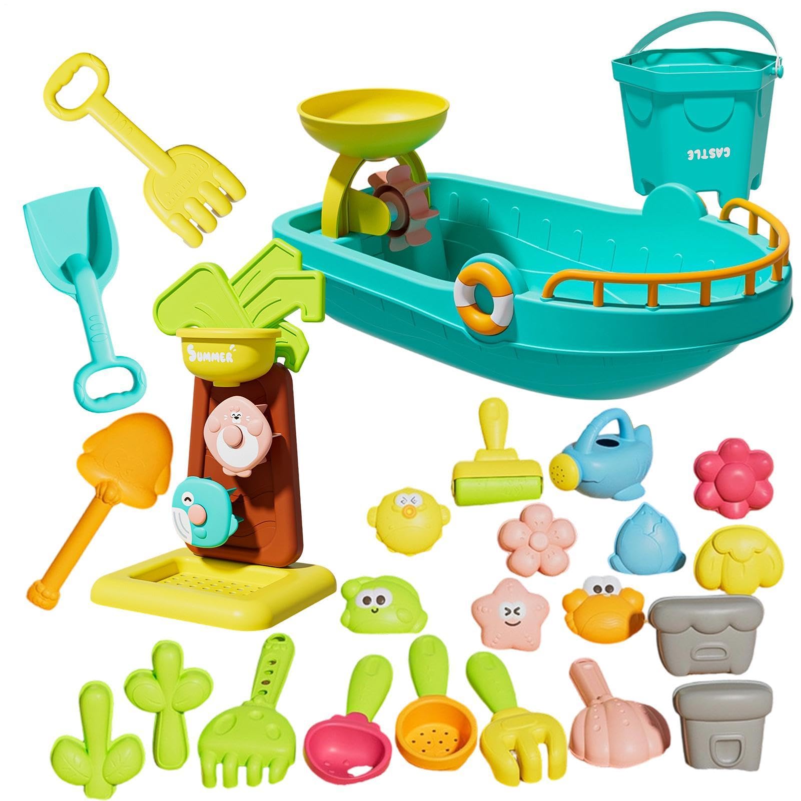 Sandspielzeug für Kinder im Außenbereich 25-teiliges lustiges Grab- und | Kinder Sandspielzeug Für alle Pool, Wasser, Schwimmen, Tauchen, Sommerferien, , Outdoor sowie Außenbere