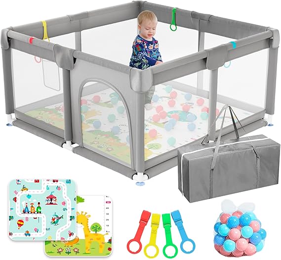 Imagen de JUPPLIES Parque Infantil Bebé 120x120cm 🍼 Surtido Con Accesorios en OfertitasTOP