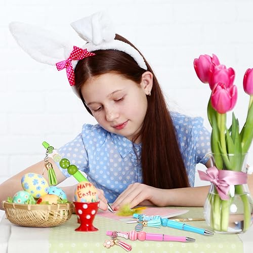 Miniatura 2 de Ladybug - Bolígrafos de cuentas de girasol, bolígrafos de plástico para cuentas, bolígrafos de cuentas surtidas, espaciadores de madera, cuentas