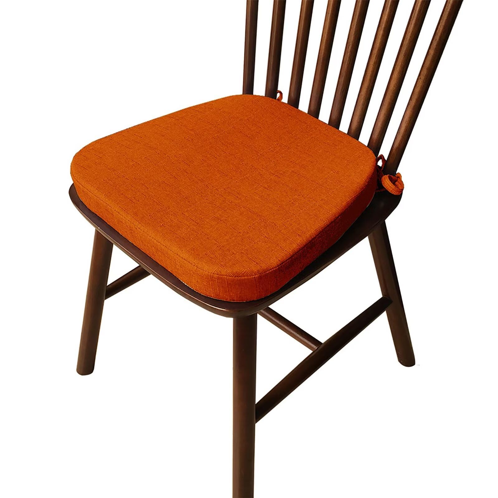 Cojín antideslizante para silla de comedor con espuma suave y lazos de fijación de 40x38 cm