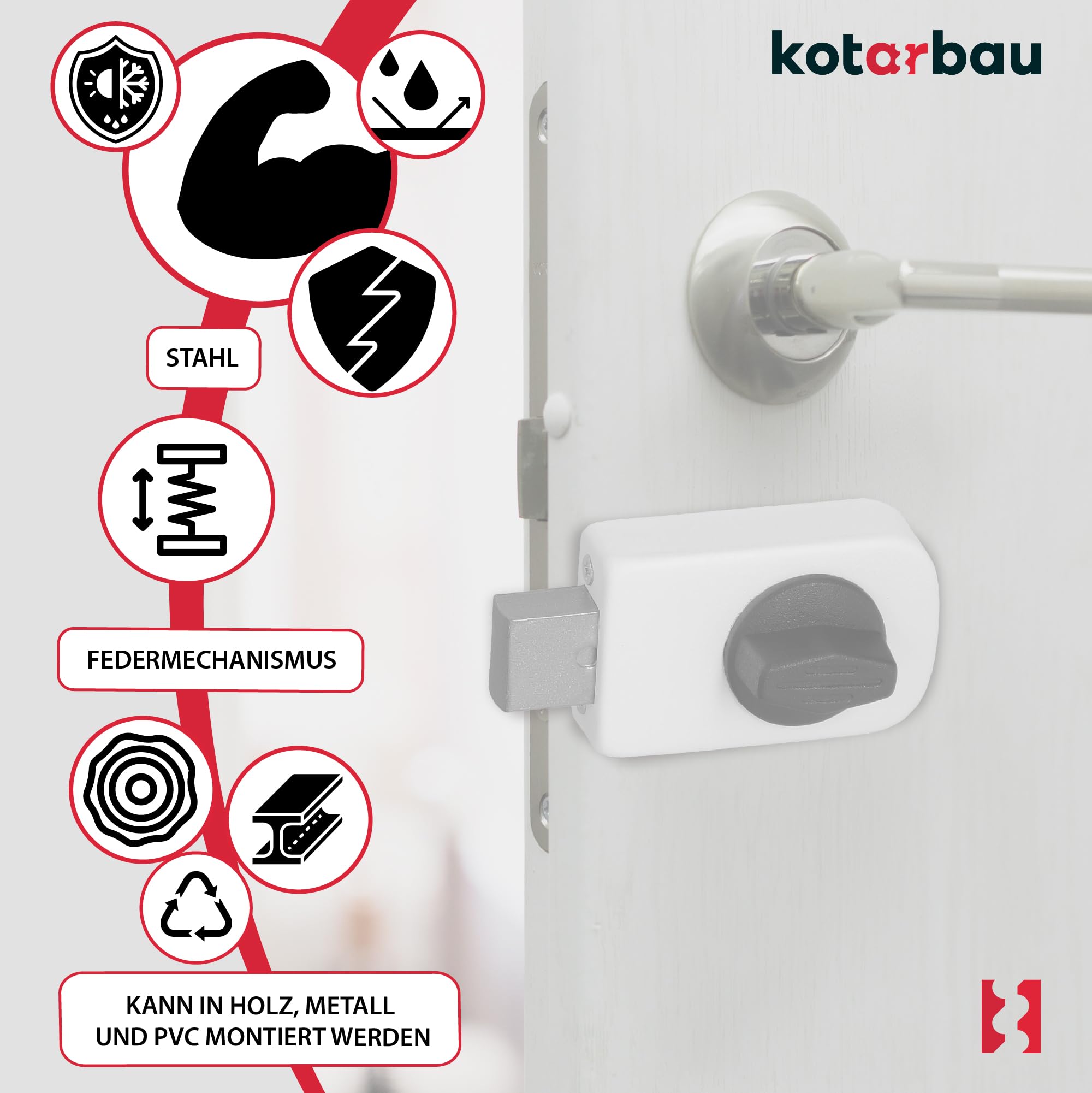 VIGILIANT, KIT 1 SERRATURA AGGIUNTIVA PER PORTE VEICOLI COMMERCIALI - Megastore