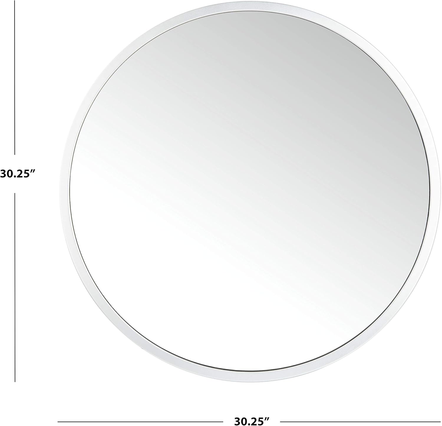 SAFAVIEH Home Eason Silver Round 30-inch Decorative Accent Mirror