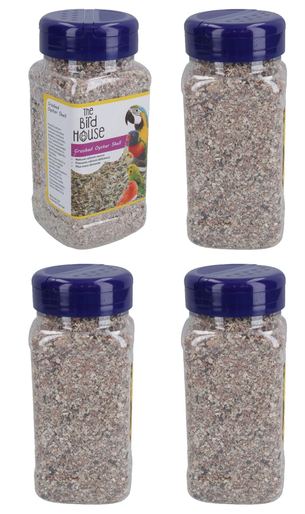 4PK 600g Bird Crushed Oyster Shell Calcium & Mineral Help Aid Digestion Cage