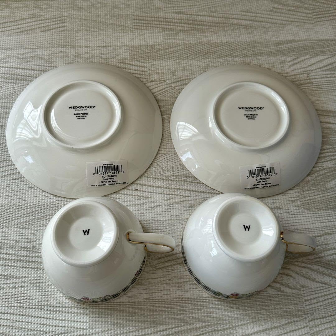 ☆ドリーム2号館☆ジモティー割引/ウェッジウッド レースピオニー カップ＆ソーサーペア 美品 WEDGWOOD 廃盤 レースピオニー カップ＆ソーサー 美品｜Yahoo