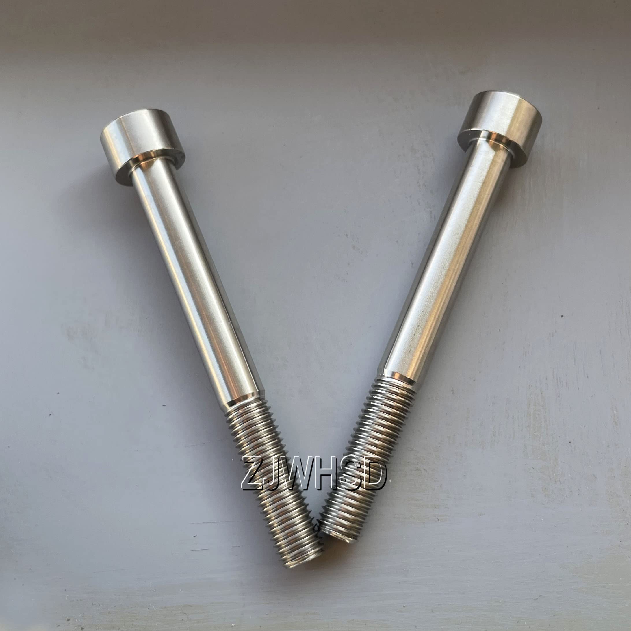 Amazon | 2個入 M9 x 1.25 x 80 mm チタン合金 TI 円柱 六角穴付