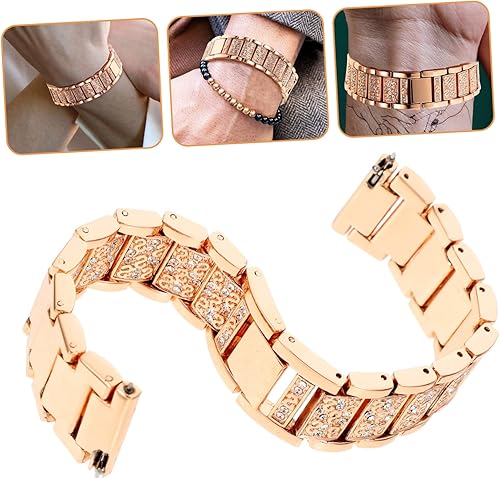 Miniatura 2 de UKCOCO 2pcs Diamond Watch Strap Relojes Inteligentes Para Mujer Women's Watch Bands Ladies Watches for Women Shiny Watch Strap Watchband Delicate