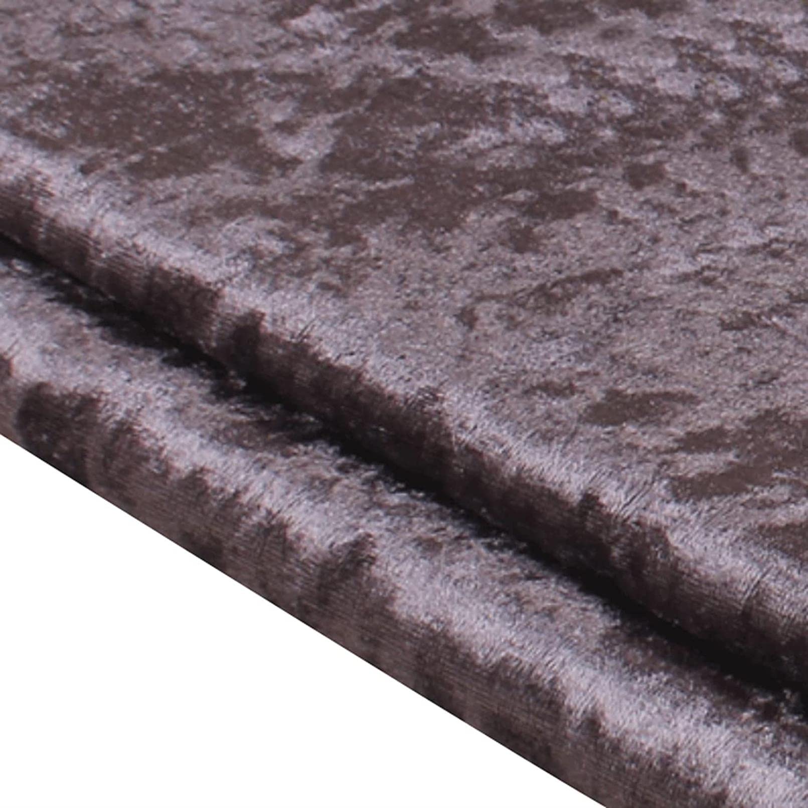 Tissu velours pour robe et loisirs créatifs coupon gris 1.5x9M