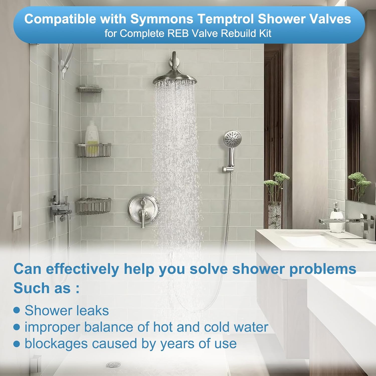 5 Sets TA-4 Hot and Cold Seats,Compatible with Symmons Temptrol Rebuild Kit, for Symmons Shower Valve, with T-35 A/B Tool Repair