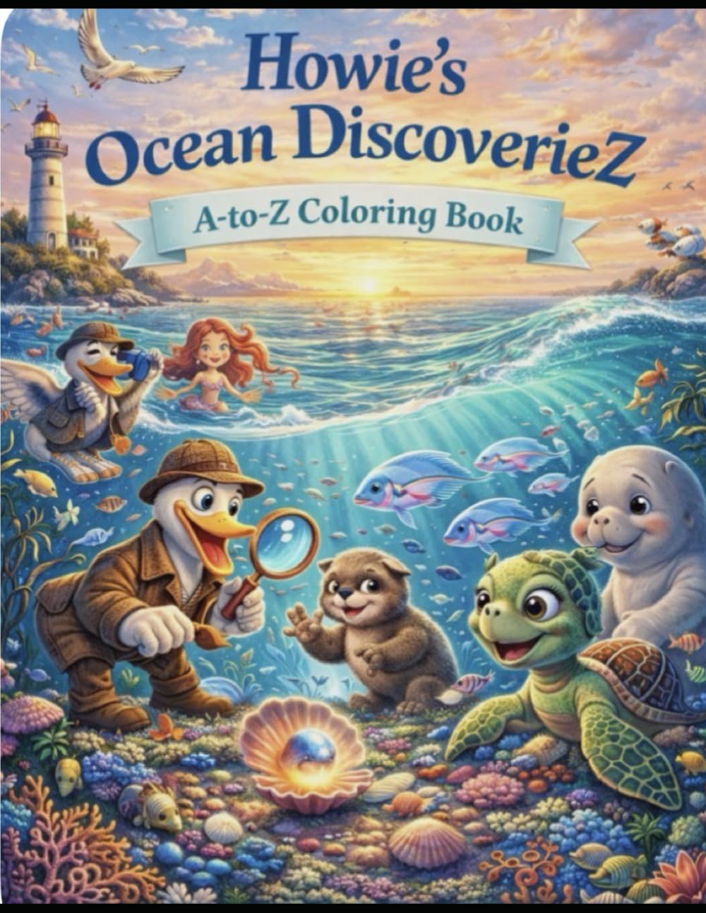 Howie's Ocean DiscoverieZ: An A-to-Z Ocean Adventure Coloring Book for KidZ