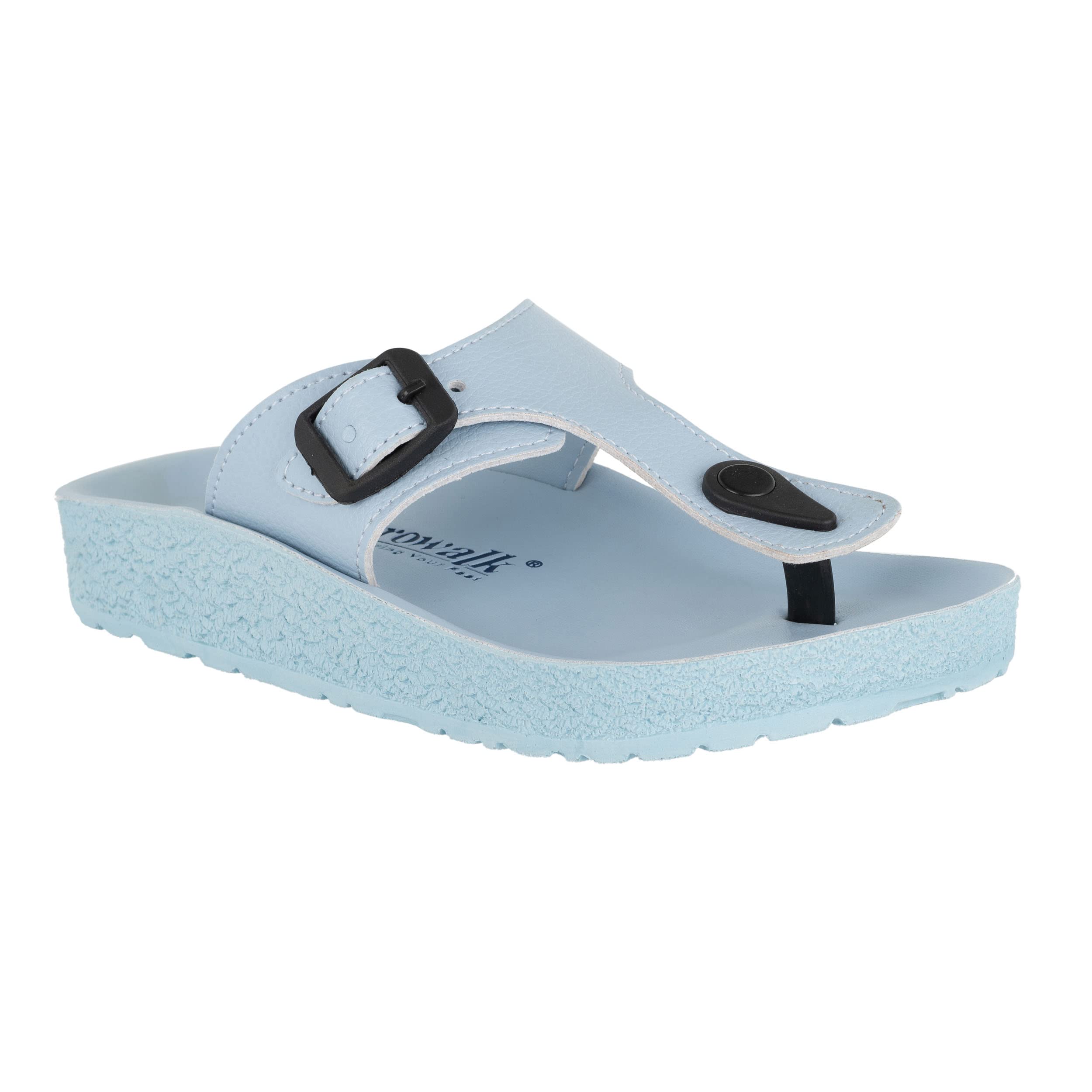 AEROWALK Stylish Fashion Sandal/Slipper for Women | Comfortable| Lightweight | Anti Skid | Casual Office Footwear (CK38_TEAL BLUE_40) (B0C1KV9ML8) Amazon Price History, Amazon Price Tracker