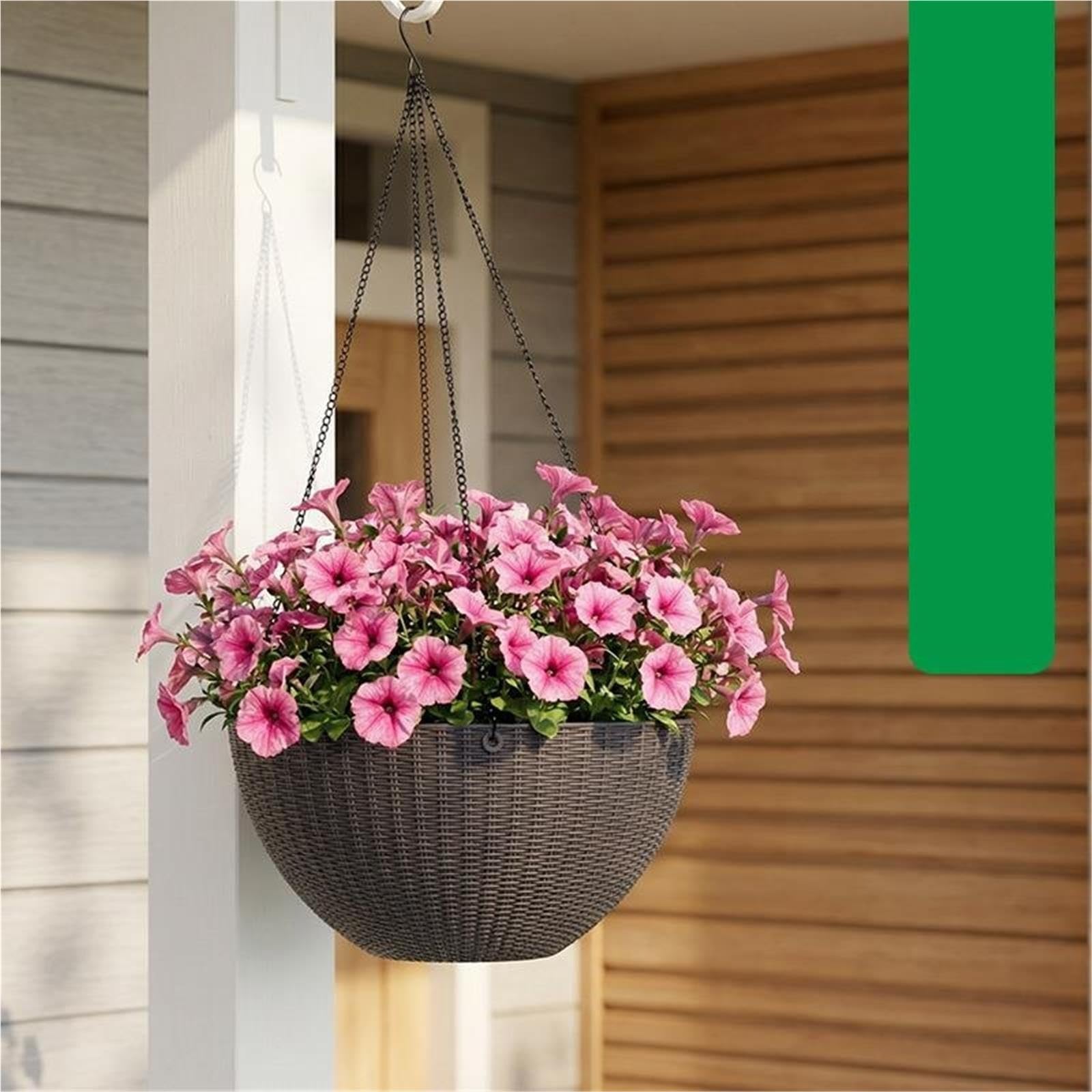 2 pots de fleurs suspendus en plastique Pour Les Bureaux Et Les Jardins