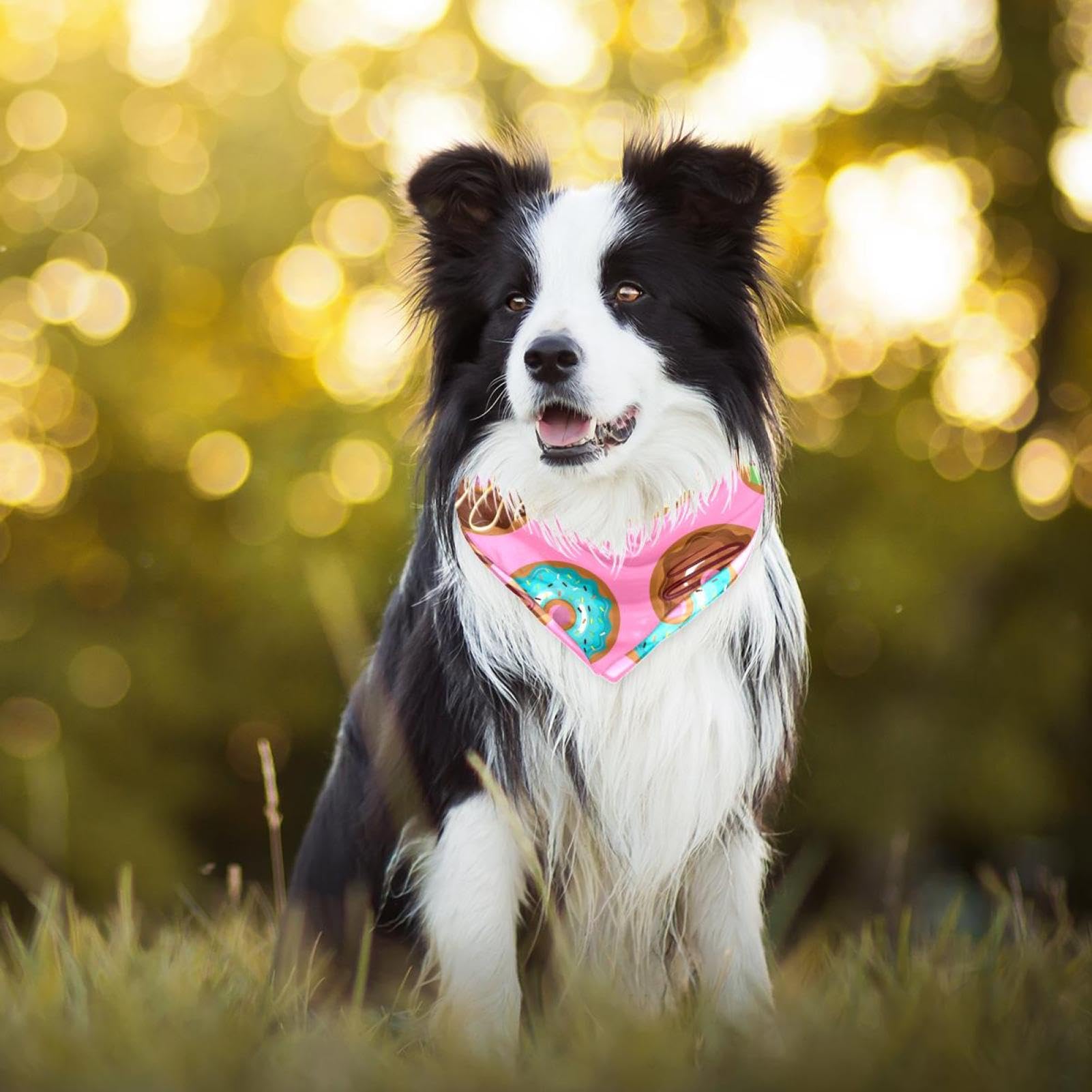 Süßes Hundehalstuch Mit Cupcake-Motiv - Weiches Dreieckstuch Für Hunde & Katzen