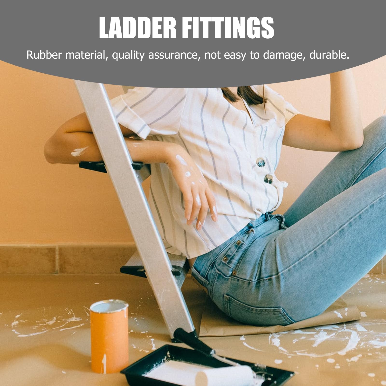 ZVD- Pieds D'échelle : Lot De 4 Capuchons D'échelle De Rechange Pour Echelles Telescopiques Echelles Techniques Echelles A Chevrons 88866398