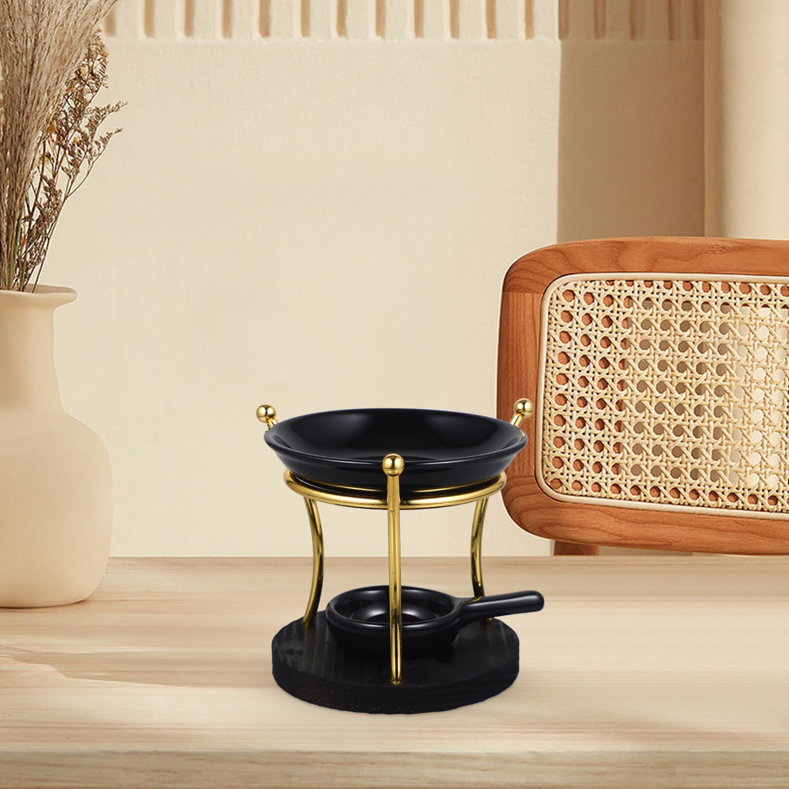 HOLIDYOYO Ceramic Tealight Candle Holder Oil Burner Incense Aroma Diffuser Furnace Home Decoration