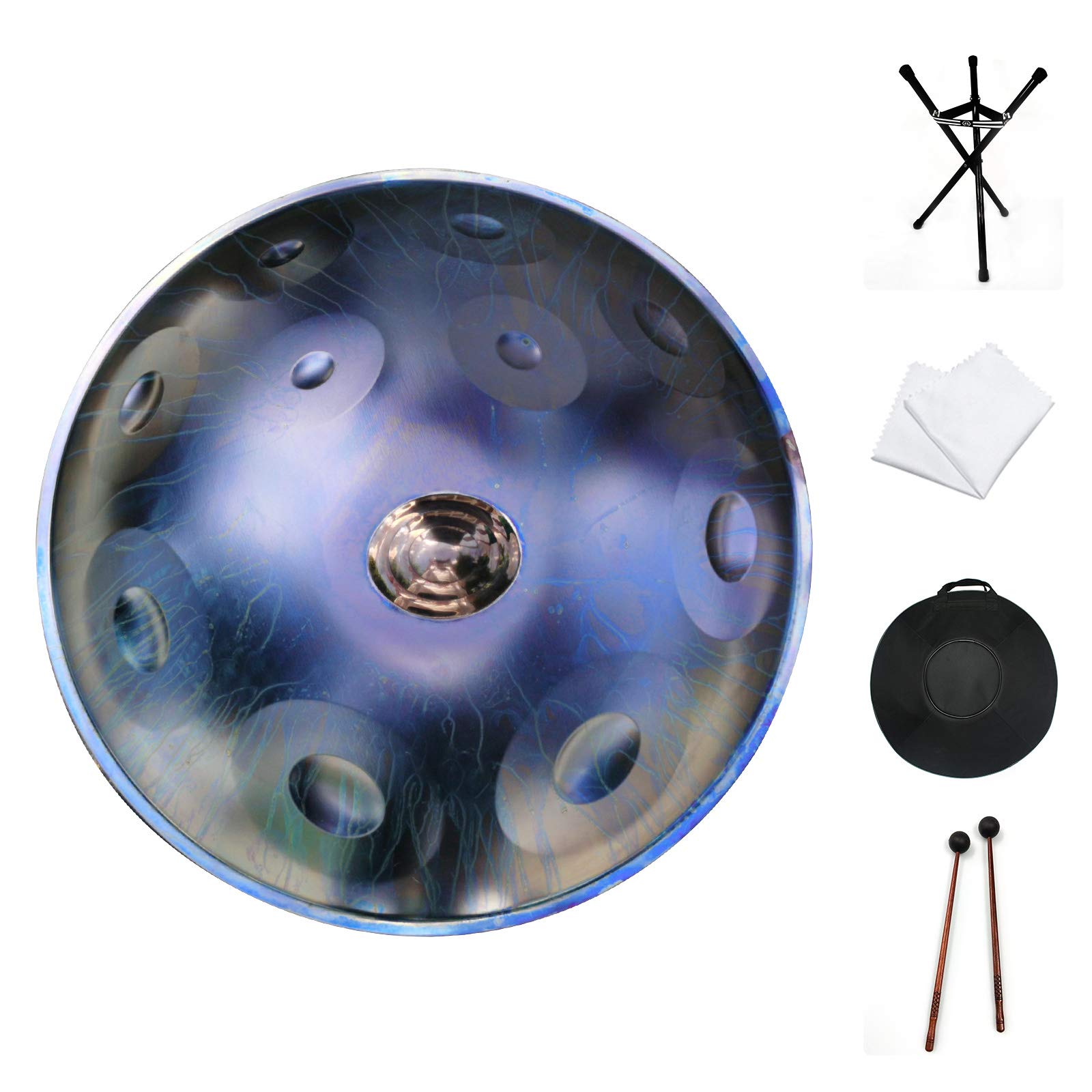 Buy Handpan drum instrument, AS TEMAN handpan,Handpan drum in D Minor 9 Notes 22 inches Steel