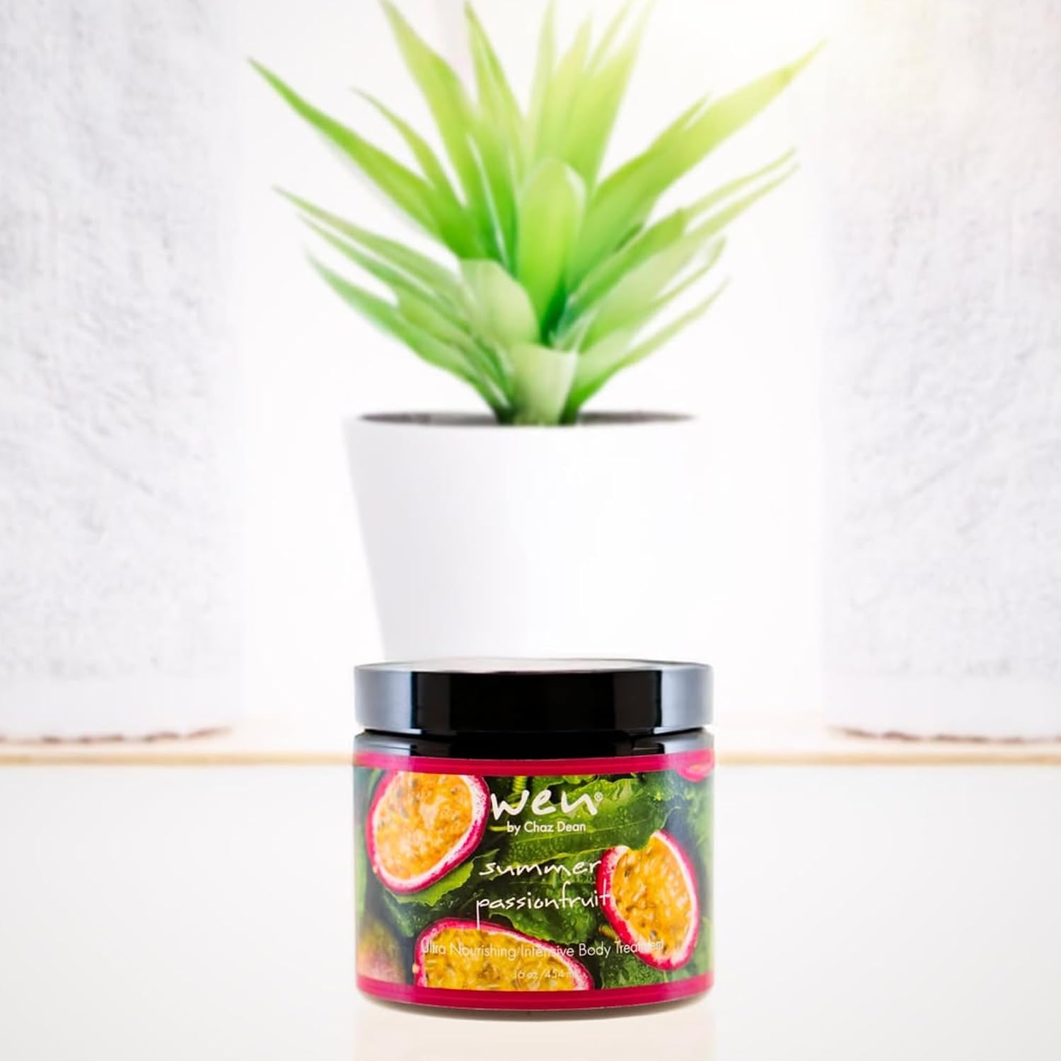 WEN by Chaz Dean Ultra Nourishing Intensive Body Treatment for Skin - Scented Body Lotion Cream for Women & Men, Rich Butter Texture, Hydrating & Moisturizing - Summer Passionfruit, 16 oz (Pack of 1)