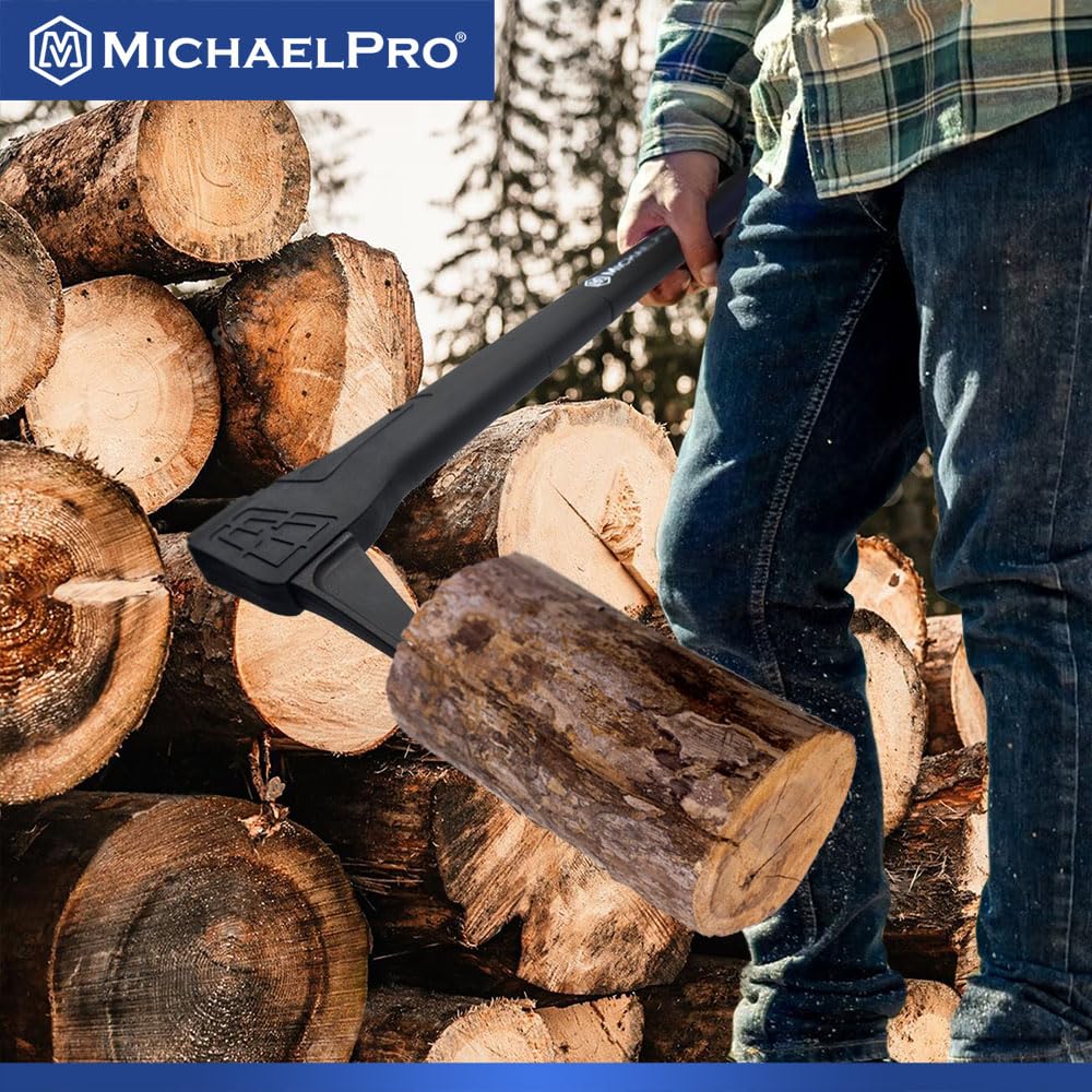 MichaelPro Pickaroon da 73,9 cm, in Acciaio forgiato, con Manico Resistente alle intemperie e Ammortizzante per Registrazione, Sollevamento Tronchi e trascinamento | MP004025