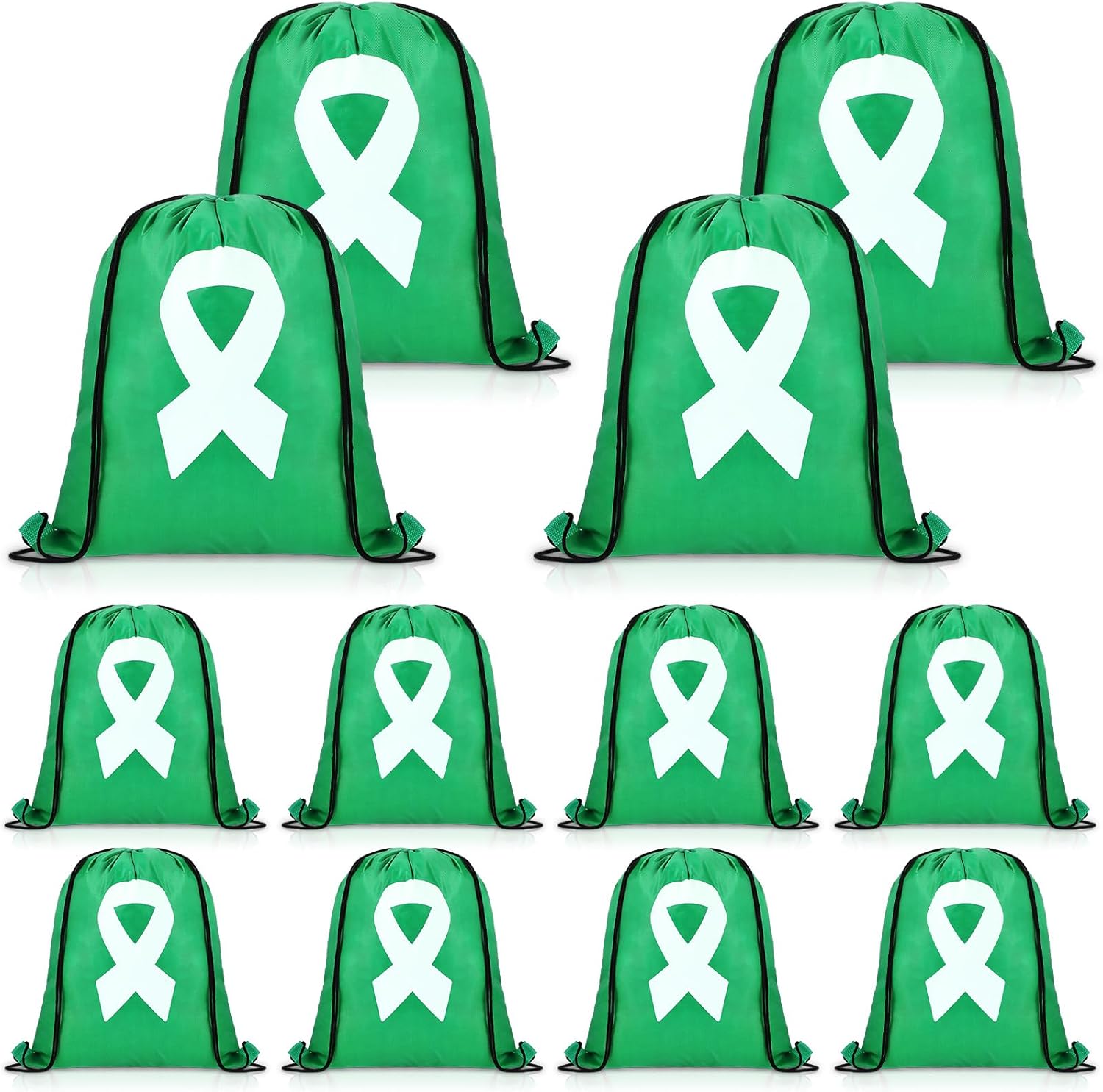 Amazon.com | Paterr 12 Pcs Mental Health Awareness Drawstring Bags Bulk ...