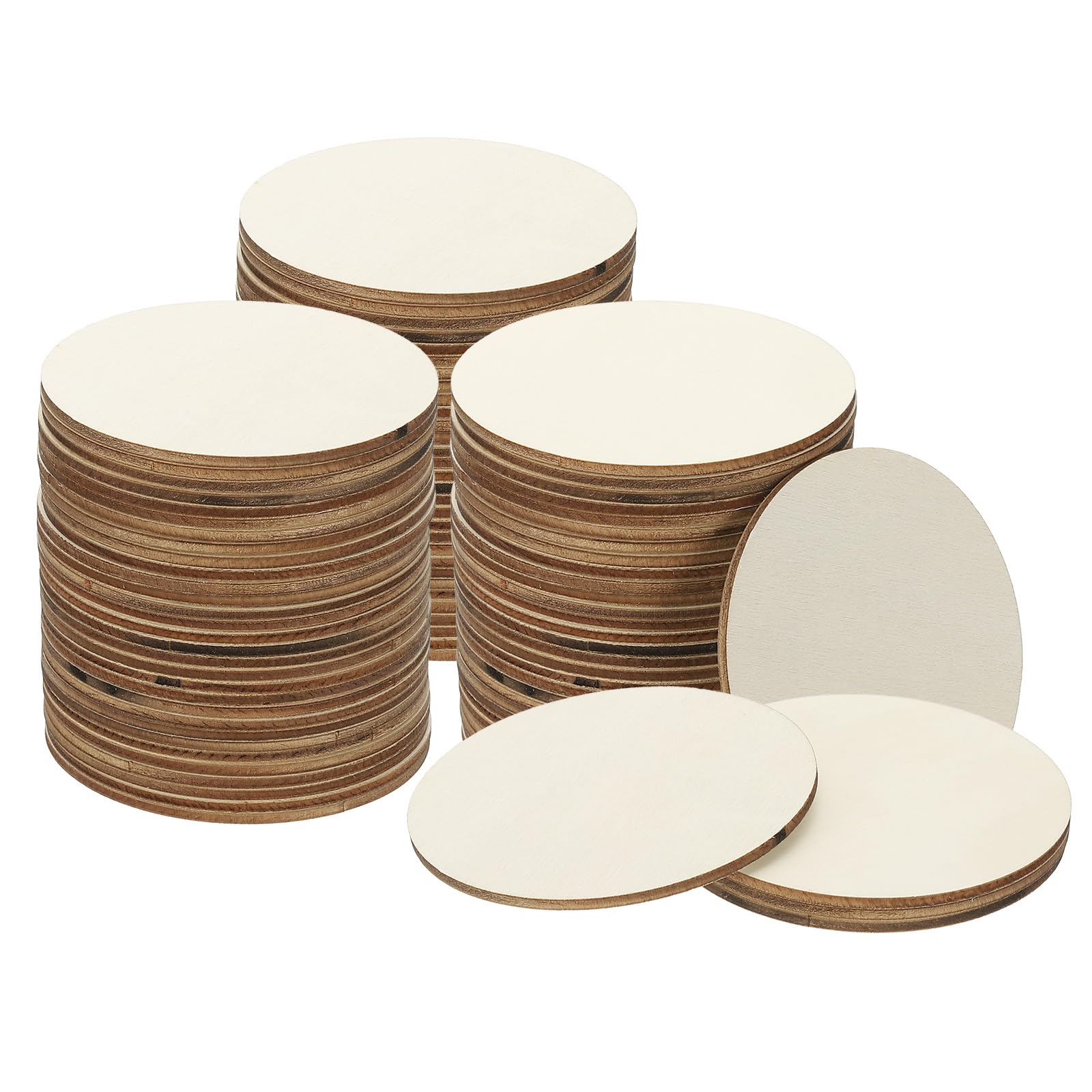 Rondelles bois pour artisanat et peinture à réaliser pour projets créatifs DIY
