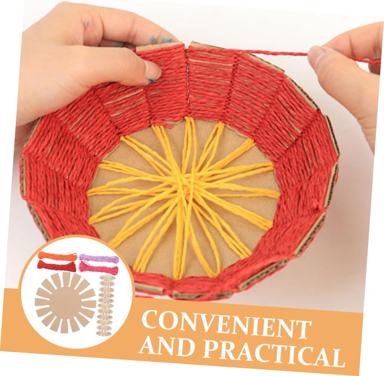 CORHAD Crafting Fun Paper Baskets Weaving Kit for Boys and Girls School Projects Home Play