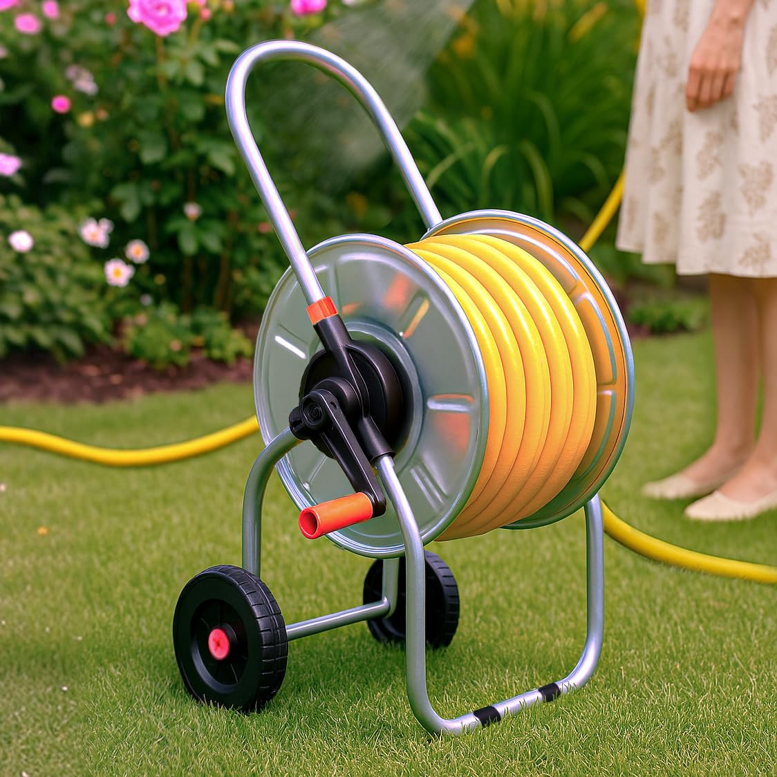 Helios Premium Tuyau d'arrosage Jaune 3/4" 4 plis 50 m
