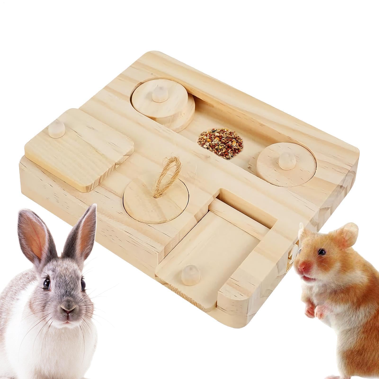 Juguetes de Forrajeo interactivos para Animales Pequeños en Jaulas