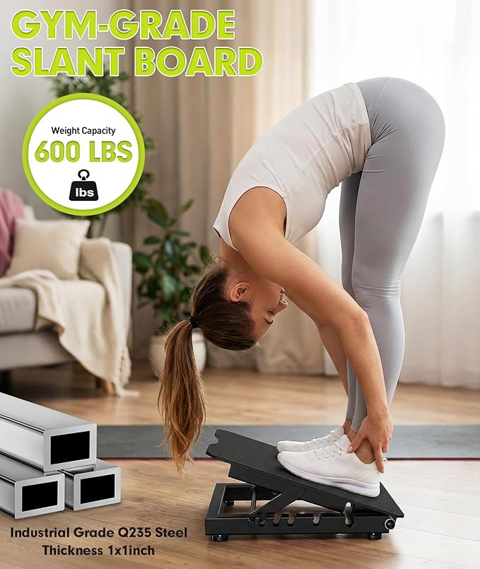 Tabla Inclinada de Acero para Estiramiento de Pantorrillas, 600 lbs miniatura 2