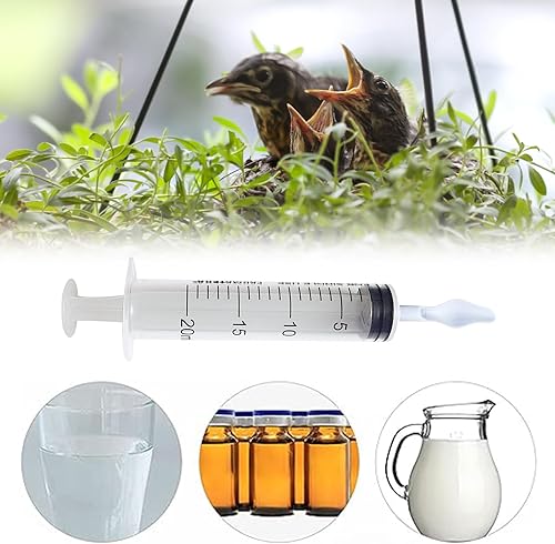 Miniatura 2 de 4 jeringas de alimentación para pájaros con 2 jeringas de 0.7 fl oz, 2 jeringas de 2.1 onzas líquidas y 4 cucharas de alimentación suaves,