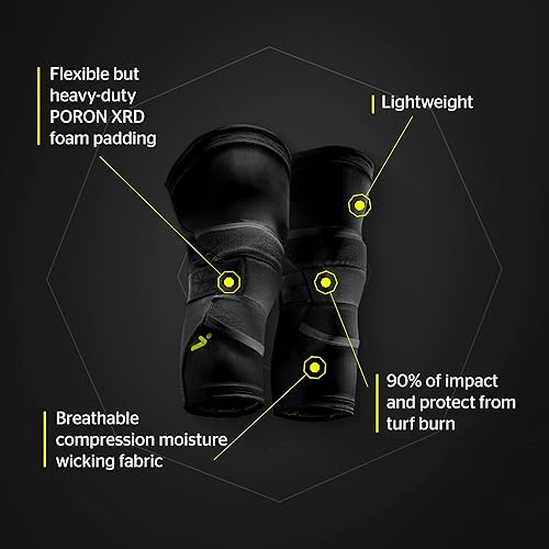 Miniatura 5 de Storelli BodyShield - Rodilleras, protección de alto impacto, absorben el sudor, resistentes a los rayos UV, rodilleras atléticas para fútbol y
