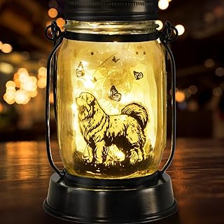 kyoryuger Pyrenees Gifts for Women/Men Pyrenees Dog Solar Lanterns Mom Birthday Dog Lovers Lantern Pet Loss Pet Memorial L...