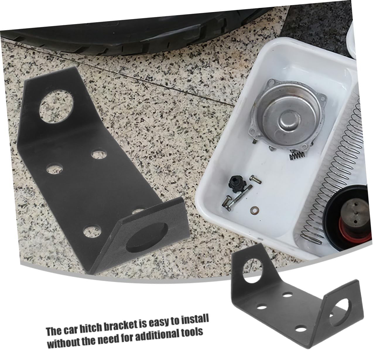PRETYZOOM 2pcs Heavy Duty Receiver Trailer Hitch Winch Mount Plate for ATV UTV Truck Sturdy Winch Mounting Bracket Cradle for Efficient Towing