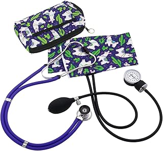 Prestige Medical Aneroid Sphygmomanometer / Sprague-Rappaport Kit, Llamas Purple