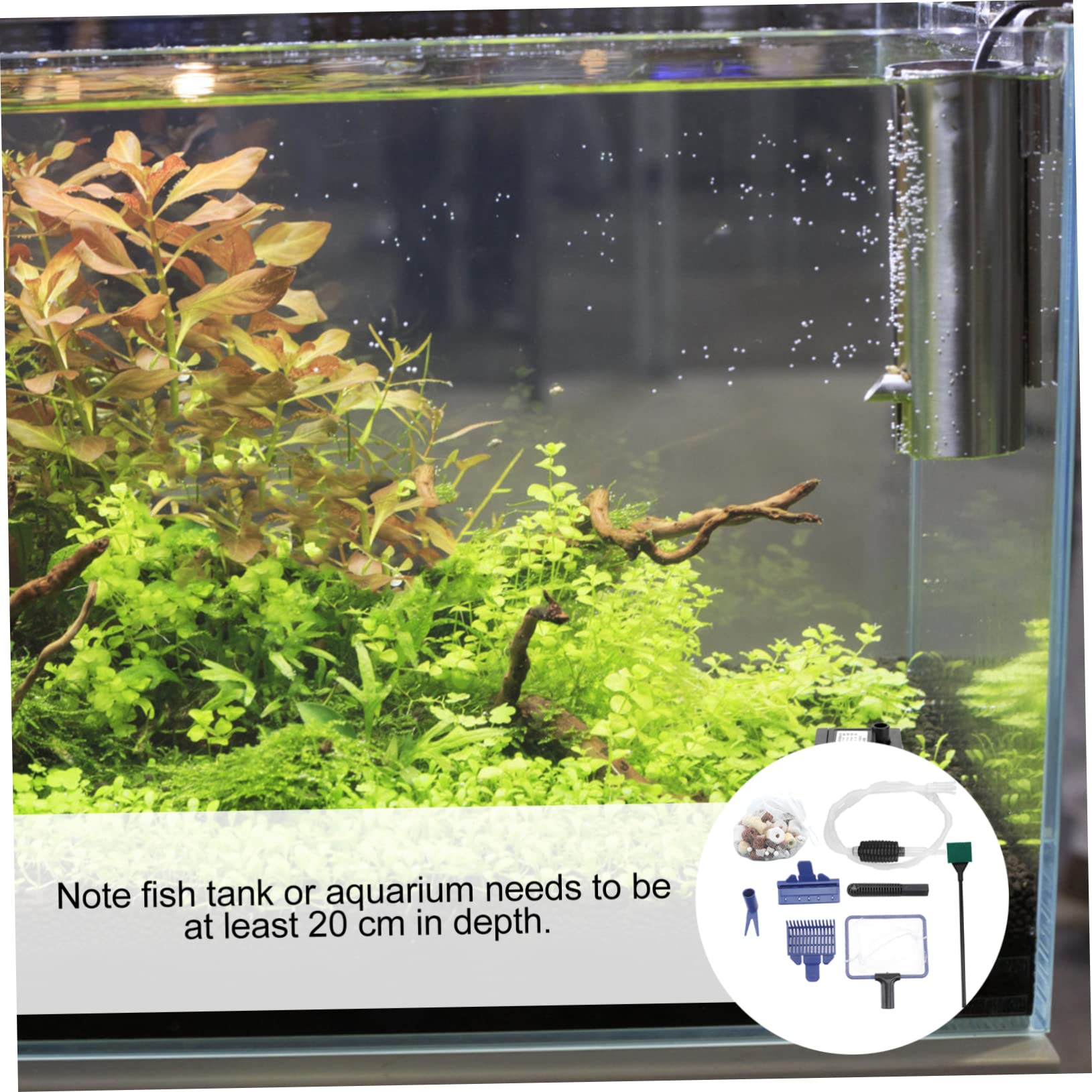 BESPORTBLE Aquarium Water Changer Kit Fish Tank Cleaner Vacuum Change Tool Gravel Tool Perfect for Small to Medium Tanks