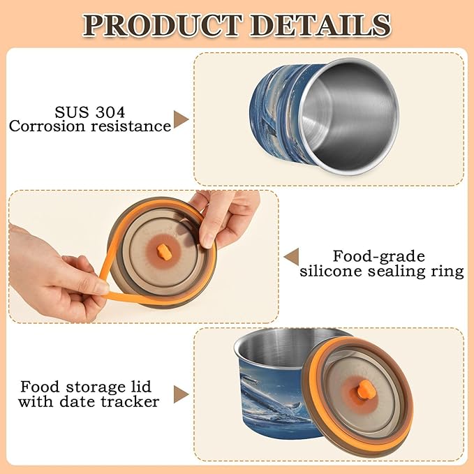 Almacenador de Alimentos ALAZA 17 oz Acero Inoxidable miniatura 6