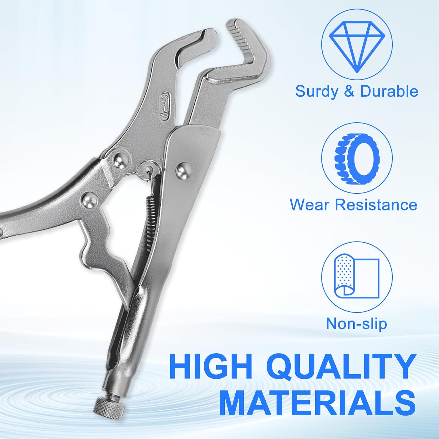 Parrot Nose Pliers 9-Inch, Professional CRV Steel Locking Plier with 1/4" to 1-1/4" Jaw Opening for Automotive and Mechanical Repair